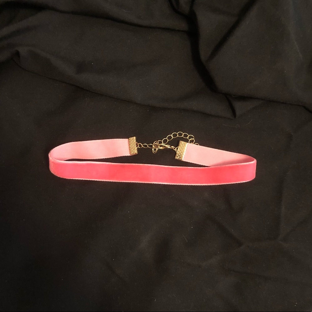 Pink Velvet Choker
